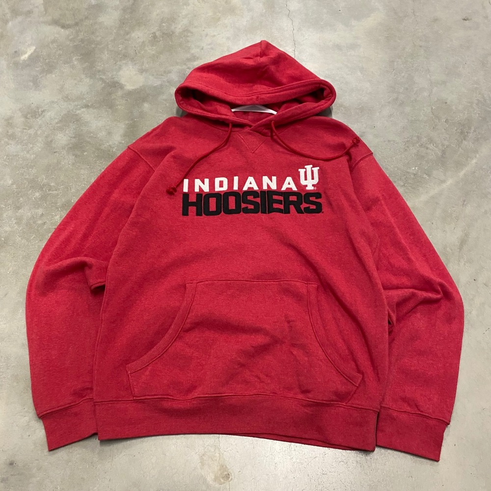 ProEdge Indiana Hoosiers Red Hooded Sweatshirt Hoodie Men's M